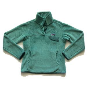 Patagonia Aqua Stone Beryl Green X-Dye Retool Snap T Fleece Jacket Pullover S